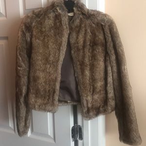 Hollister faux fur jacket